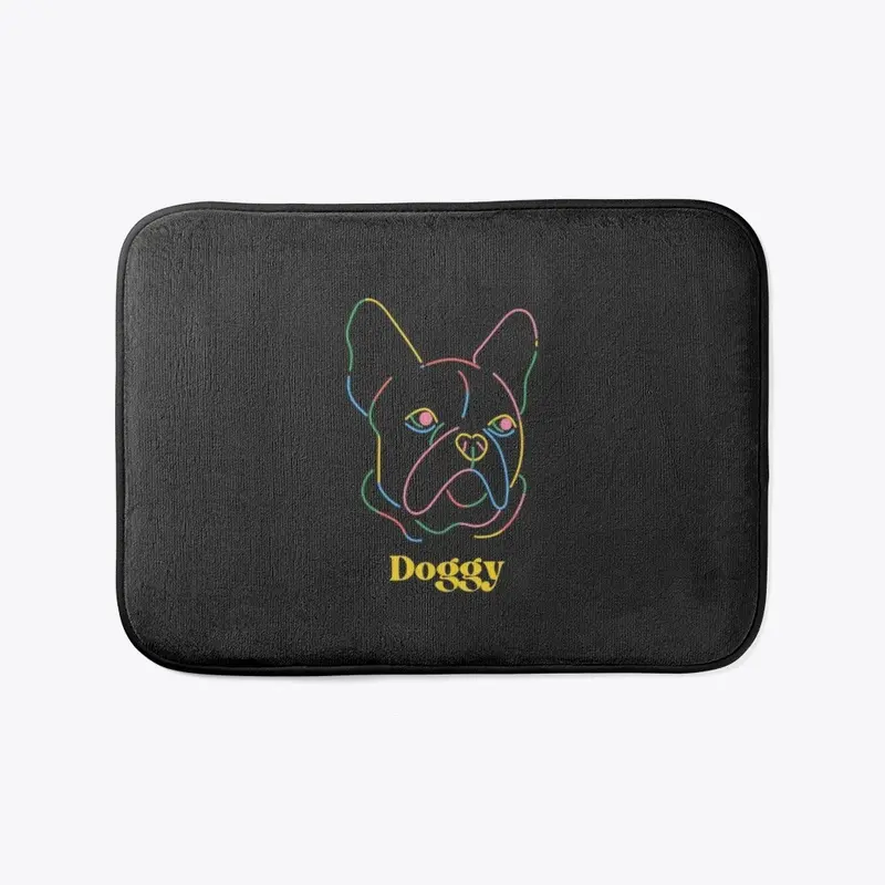 Doggy Neon Line Art – Minimalist Design